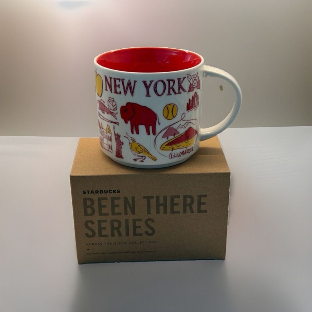 Starbucks Been There Series New York State 14 oz Coffee Mug Cup With Box NEW